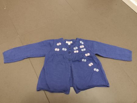Mädchen Sommerjäckchen Gr. 80 (9 bis 12 Monate) in blau