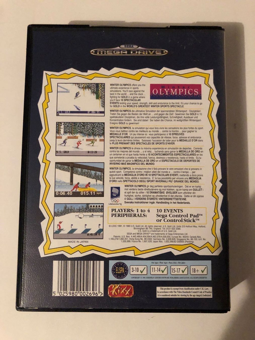 Sega Giochi: Winter Olympics für Sega Mega Drive – Usato da Kestenholz venduto da Mad18 1