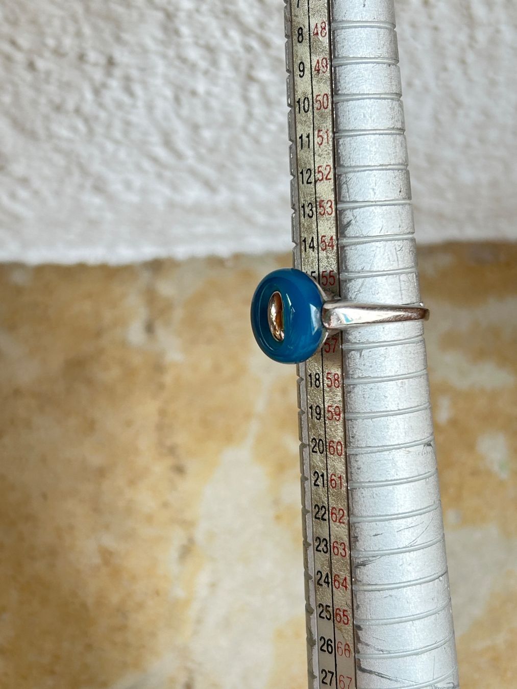 Ringe: Silberring PETROL-BLUE - Vintage Stil, Grösse 57 – Gebraucht aus Dittingen von Bellevista 2