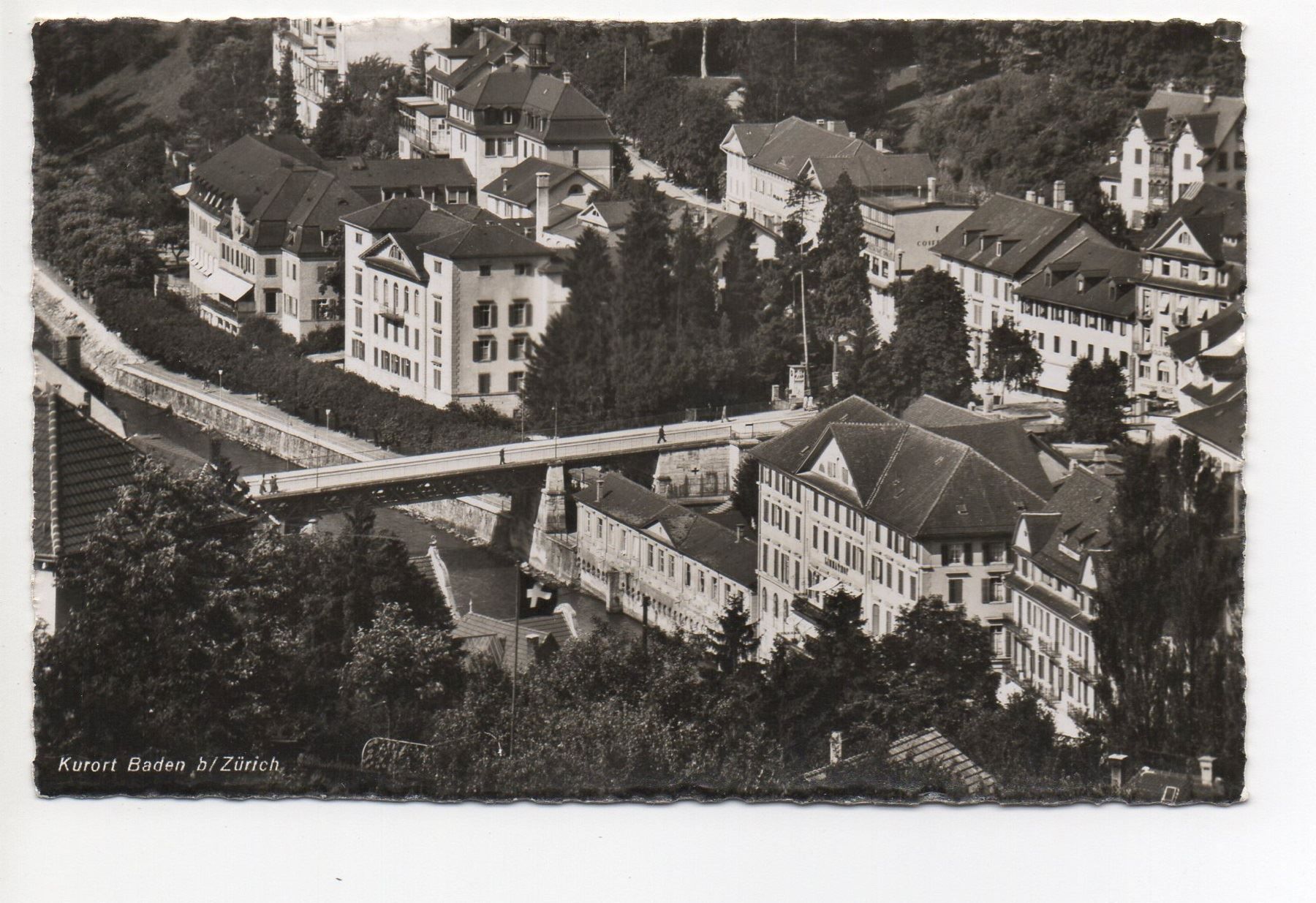 Cartoline postali: BADEN Flugaufnahme – Usato da Jona venduto da philajona