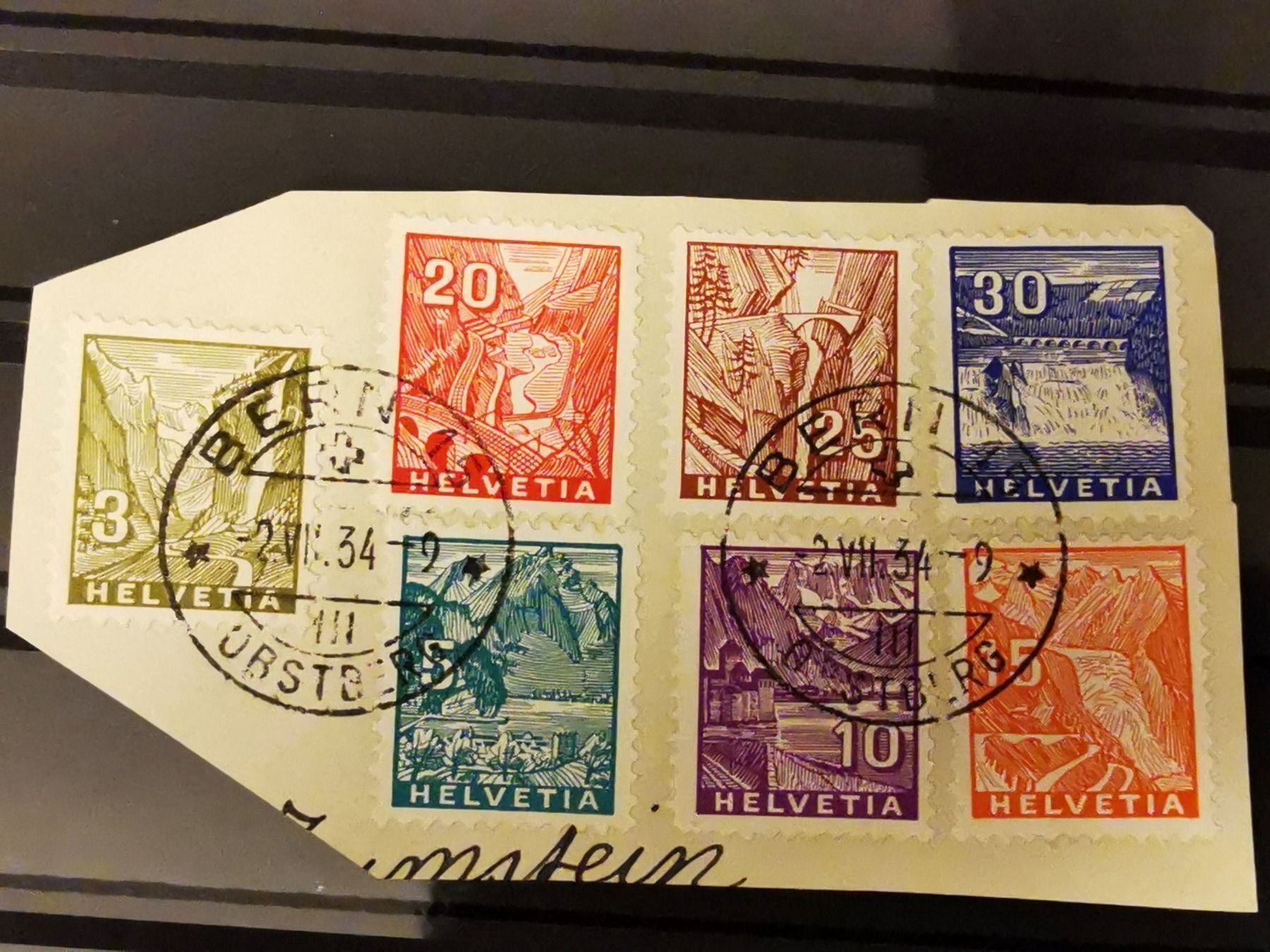 Tutti i francobolli: 194-200 (1500.-) ET – Usato da Wangen venduto da Abartix