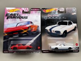 2x HOT WHEELS PREMIUM OVP - CORVETTE/CHEVROLET