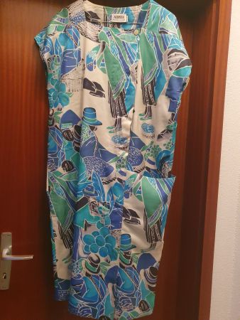 Abito in pura seta a fantasia tg. 46 IT