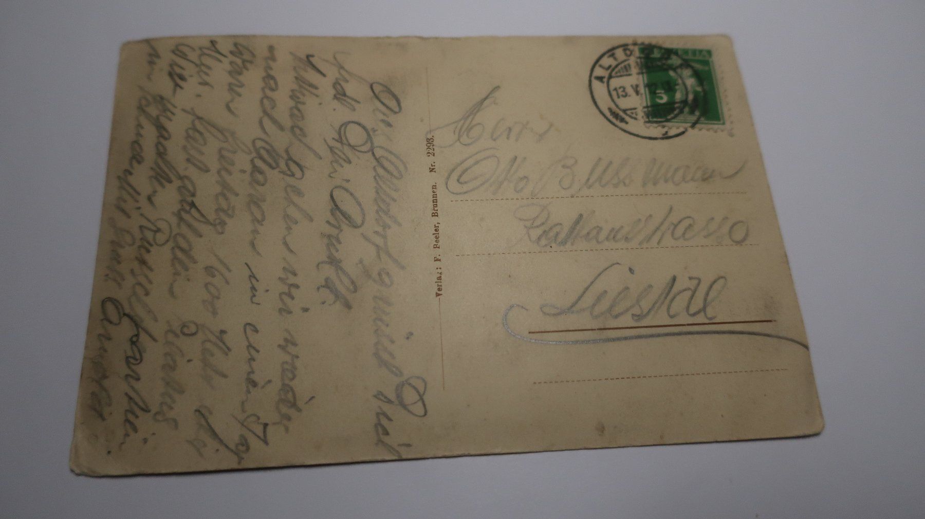 Cartoline postali: Altdorf. Telldenkmal und Rathaus.  1912 – Usato da Cormoret venduto da Pascalll2001 6