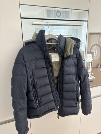 Moncler Daunenjacke dunkelblau Größe 2