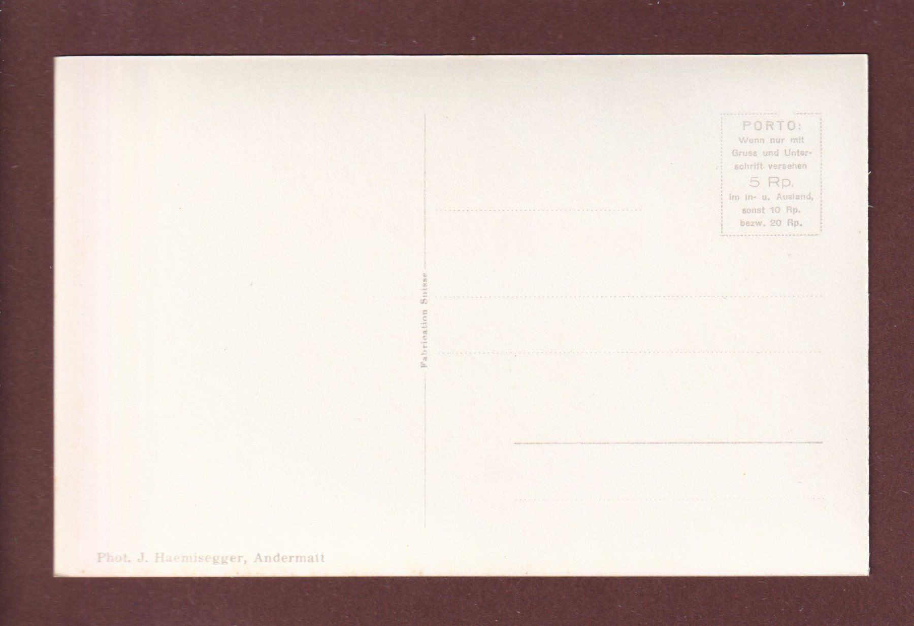 Cartoline postali: ANDERMATT - Oberalp-Pass-Strasse – Usato da Pully venduto da nicecards 1