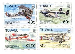 Briefmarken "Flugzeuge". Tuvalu.