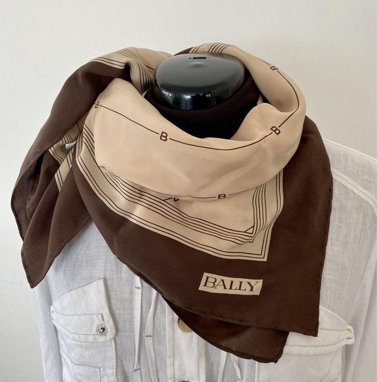 Bally Women's Wool Blend Scarf Brown main image 1