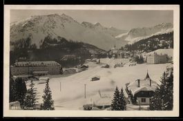 AK Arosa, Totalansicht im Winter