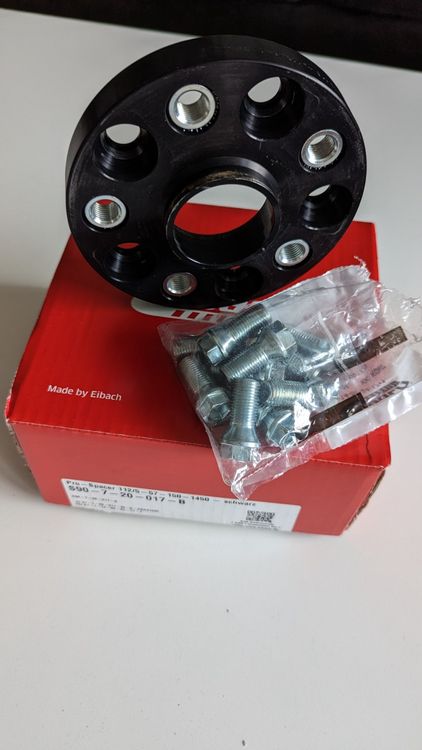 Spurverbreiterung 30mm Spurverbreiterung Von Eibach Und H&R Für Kia EIBACH Pro-Spacer 50mm Schwarz 5x112 M14x1,5