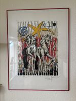 Original Grafik von Rolf Knie , nummeriert und gerahmt.