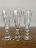 3 elegante Sektgläser aus Kristall