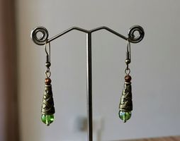 Boucles d'oreilles laiton et Swarowski