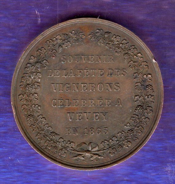 Medaglie: Schweizer medaillen Vevey 1865 – Usato da Leibstadt venduto da baroc333 1