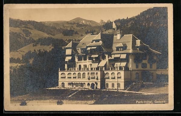 Cartes postales: AK Gstaad, Park-Hotel – D'occasion à Berlin par bartko-reher