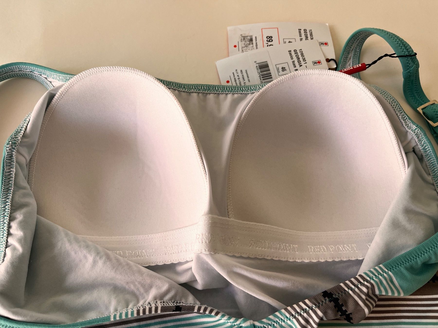 Costumi da bagno & Bikini: RED POINT, Badekleid, Grösse 42B, Farbe Türkis/Grau – Nuovo e nell'imballaggio originale da Rudolfstetten venduto da gst_g7xl 7