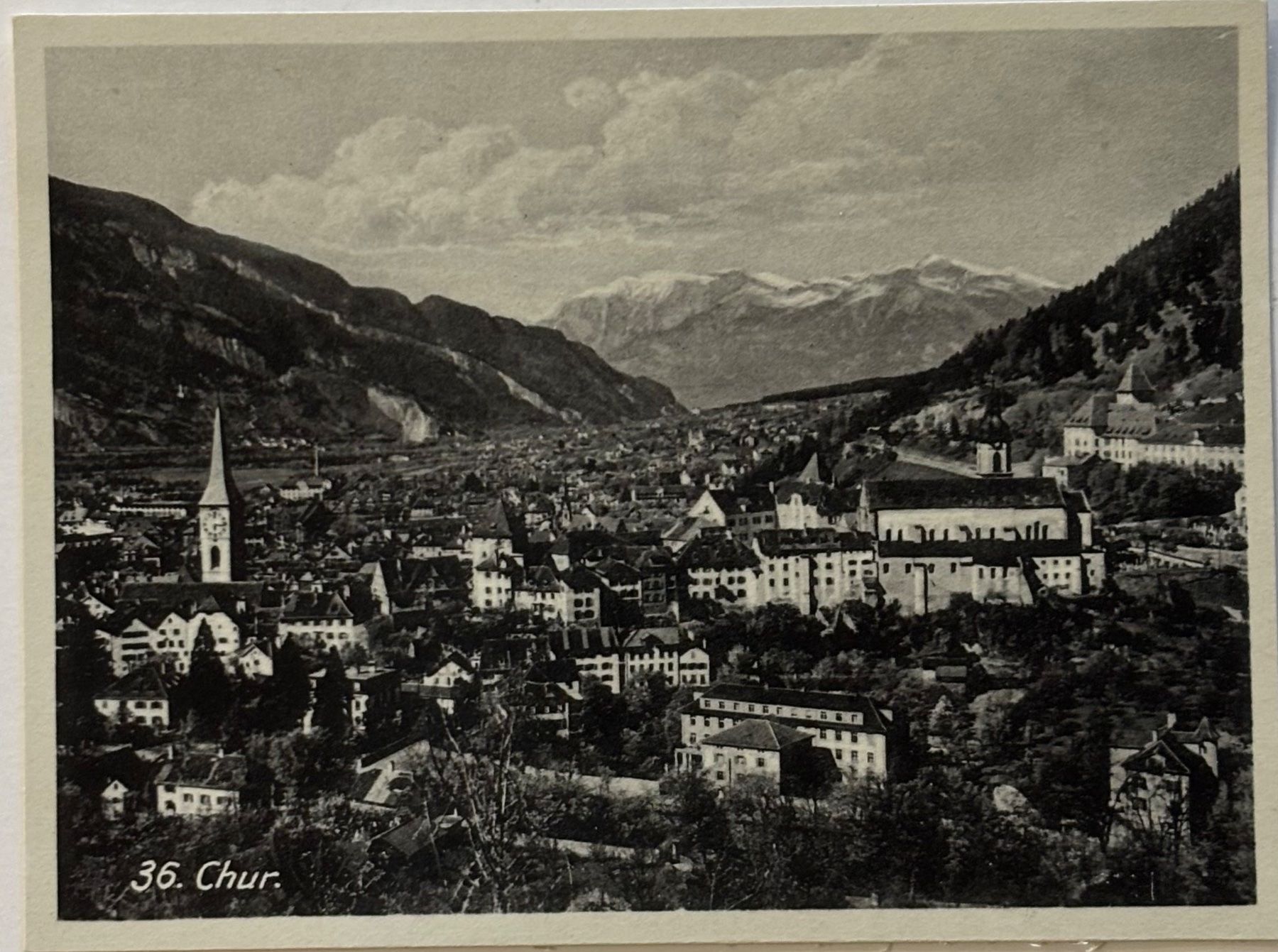 Cartoline postali: Sultana Zigarettenbild - Chur – Usato da Frauenfeld venduto da Merk52