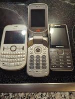 3 Handy ohne Akku Nokia,Sony, Samsung 