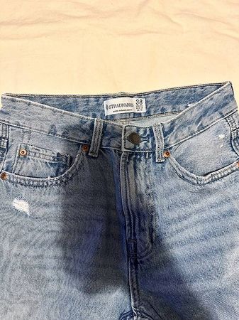 Jean Stradivarius wide leg bleu clair  Taille 38