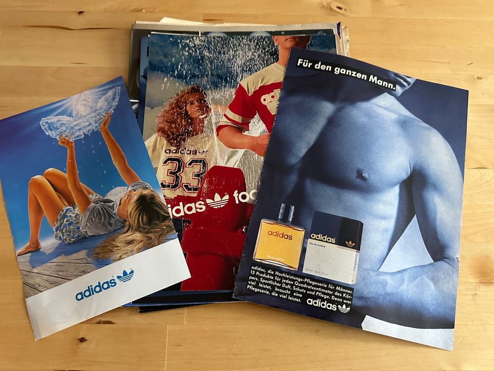 ADIDAS SPORT tolle rare Reklamen inkl. original 70's (Gebraucht) in für ...