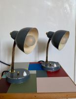 2 Vintage Tischlampen Mid-Century im Industriestil