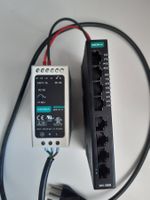 Moxa SDS-3008 Switch & MDR-40-24 Netzteil