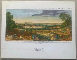 Menukarte Dîner de Gala, 31 octobre 1965