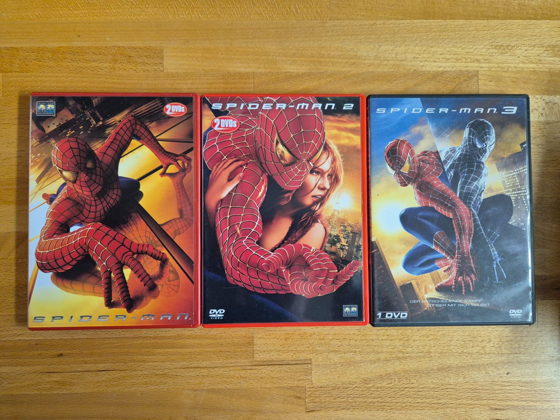 Tutti i DVDs: Spider-Man 1-3 DVD Set – Usato da Solothurn venduto da Daniel_SO
