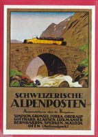 WERBEKARTE ALPENPOST, EMILE CARDINAUX 1923, 9./10. 4.2000