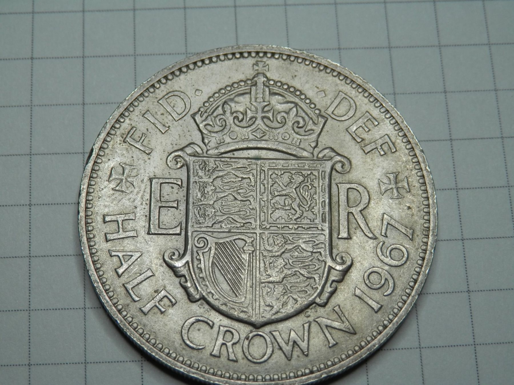 Tutti le monete: Großbritannien ½ Krone, 1967 – Usato da Weiach venduto da weiach81 1