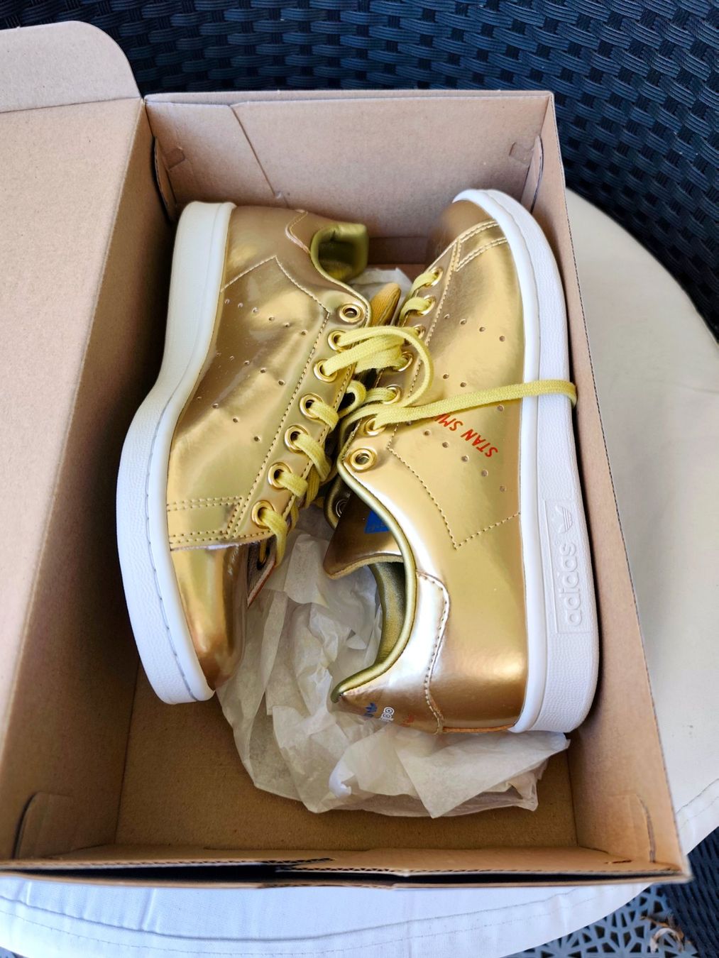Adidas Scarpe da uomo: Adidas Stan Smith Gold Gr. 38 Brandneu – Nuovo e nell'imballaggio originale da kloten venduto da Docsgirl 2