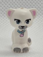 LEGO 11602pb02 White Cat, Friends Style, Sitting