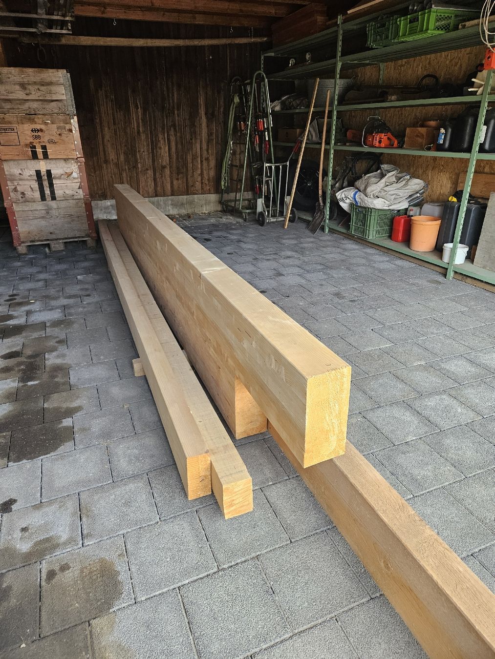 Articoli in legno: Holzbalken – Nuovo (secondo la descrizione) da Egnach venduto da John6030 2