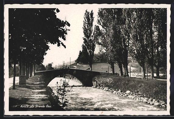 Cartes postales: AK Aigle, la Grande Eau, 1937 – D'occasion à Berlin par bartko-reher
