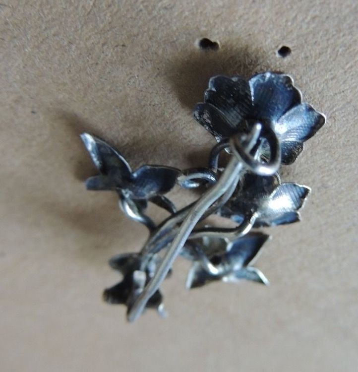 Broches & Aiguilles: Silberbrosche gest. 925er, Blüten – D'occasion à Subingen par Riccardina 1