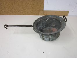 Antik Pfanne Kupfer Kochtopf Chaudron Cuivre