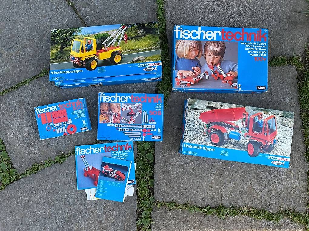 Fischer Kit di costruzioni: Fischer Technik 70/80er Jahre – Usato da zürich venduto da majasimone