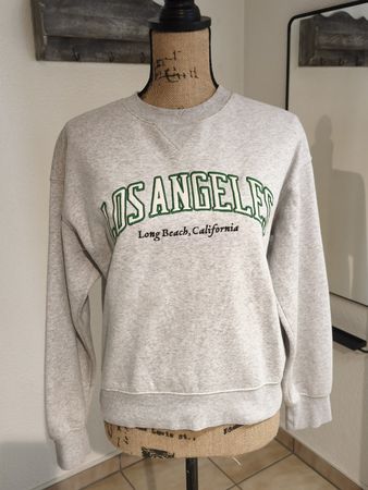 H&M Pullover grau Grösse XS Los Angeles Motiv