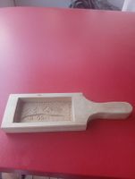 Buttermodel Holz 100g Motiv Haus Tannen guter Zustand
