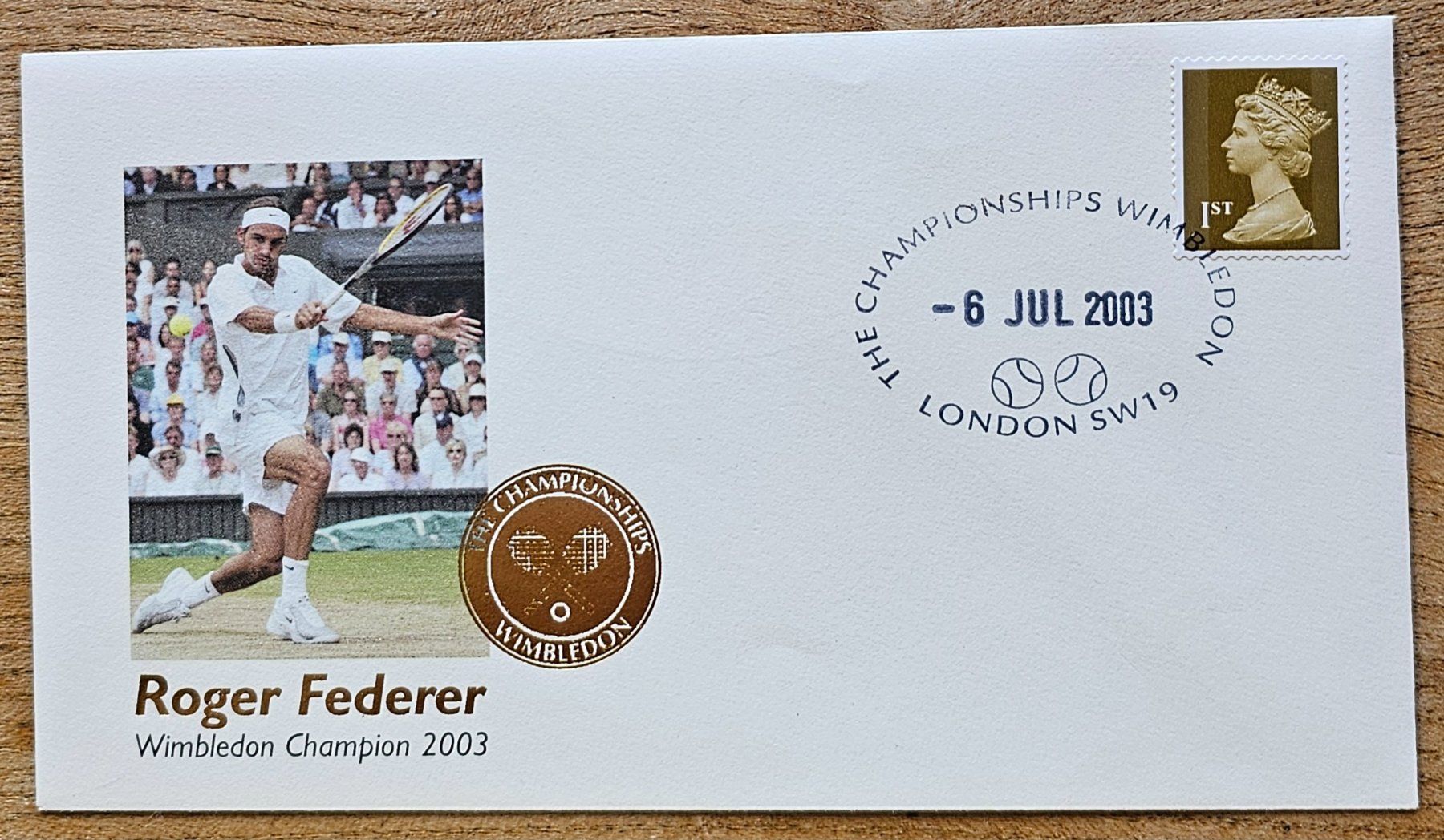 Alle Briefmarken: UK Special cover FEDERER - Wimbledon champion 2003 – Neu (gemäss Beschreibung) aus Les Valettes von Nuba1