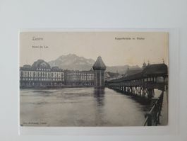 Luzern Kappelbrücke Pilatus Hotel du Lac