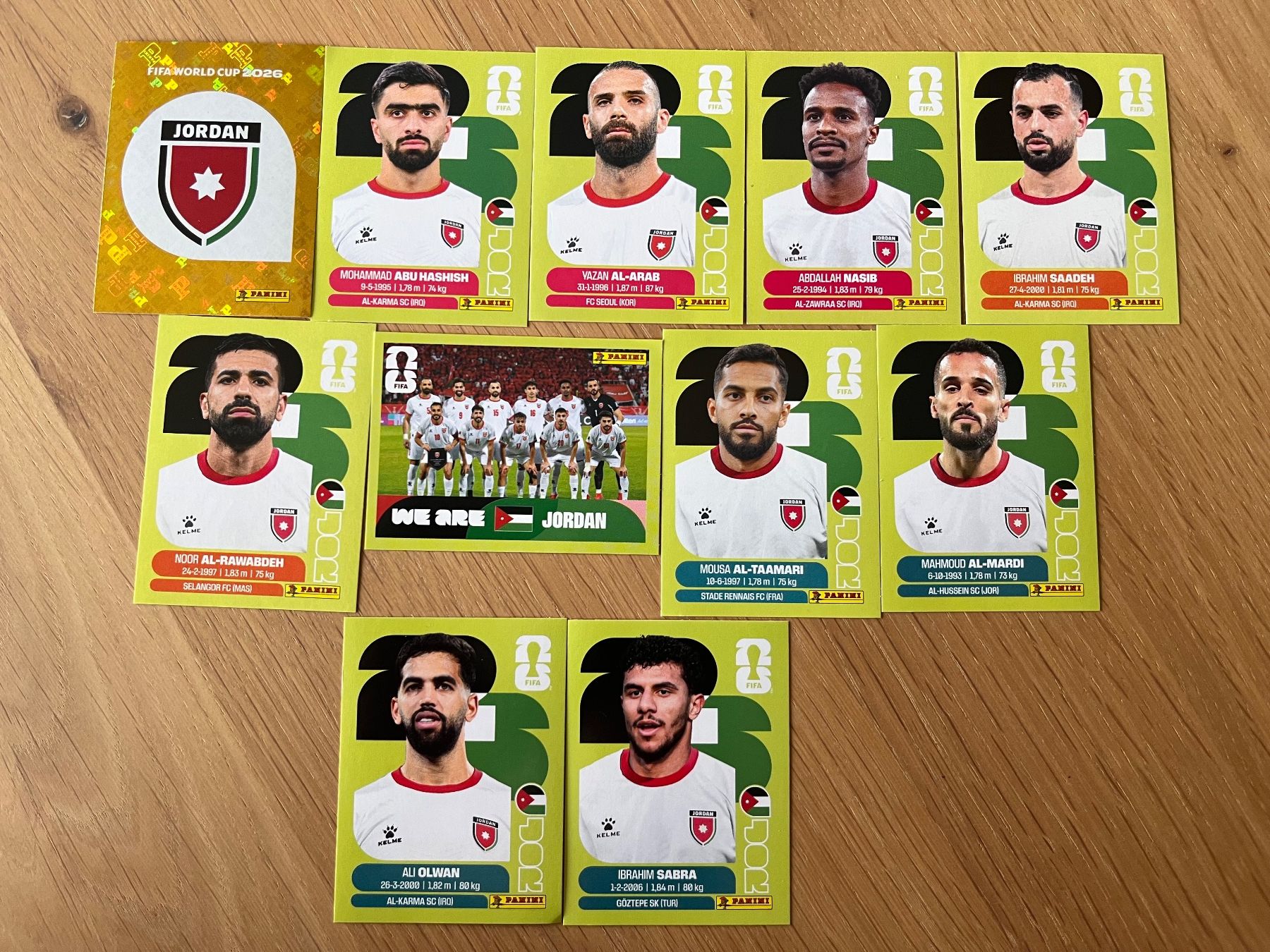 Panini Carte collezionabili: Panini WM 2026 Sticker Jordanien – Nuovo e nell'imballaggio originale da Luzern venduto da strandbar90