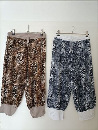 Kleiderpaket mit 2 Leoparden 3/4 Hosen in Grösse M, NEU!