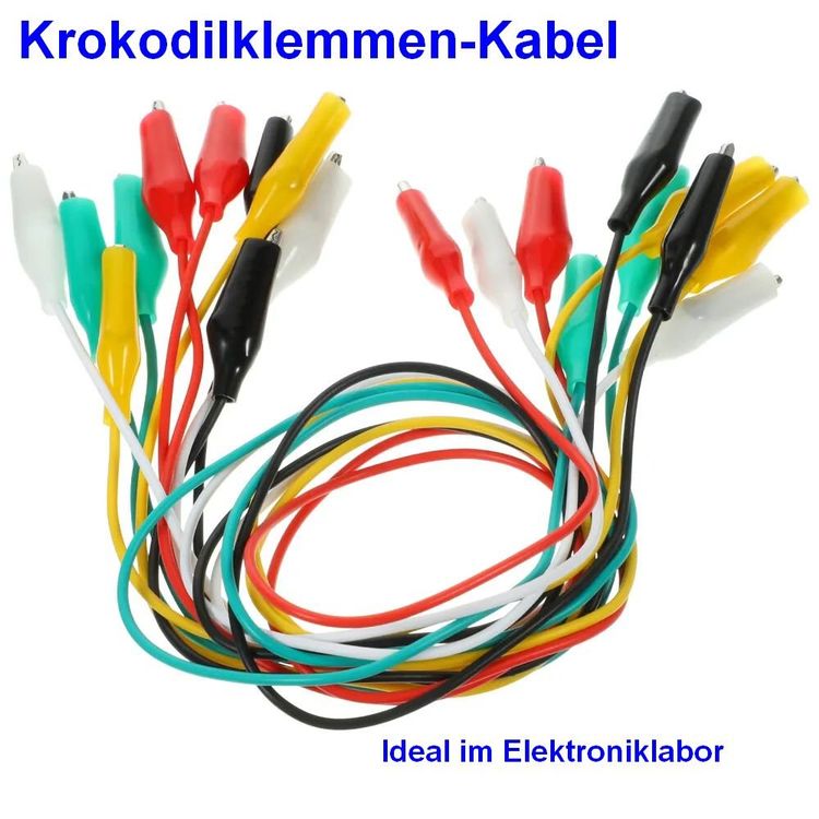 Krokodilklemmen Kabel Set für Elektronik