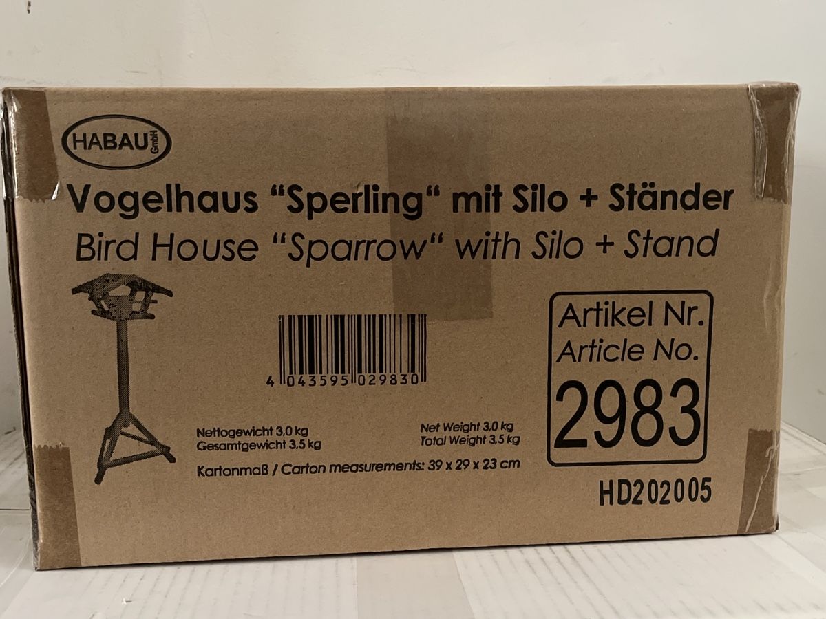 Casette per uccelli: Vogelhaus "Sperling" mit Silo + Ständer NEU – Nuovo e nell'imballaggio originale da Oberegg venduto da MZ_DiesundDas 2