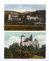 Arlesheim Kaffeehalle mit Birseckbahn und Burg Reichenstein