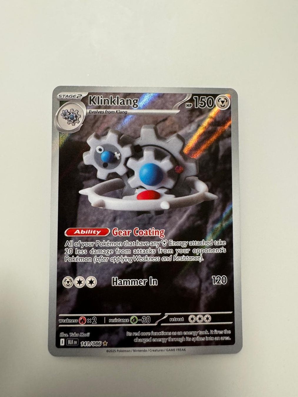 Pokémon Carte collezionabili: Klinklang | Illustration Rare | BLK 141/086 | EN – Usato da Spreitenbach venduto da Snacky96 2