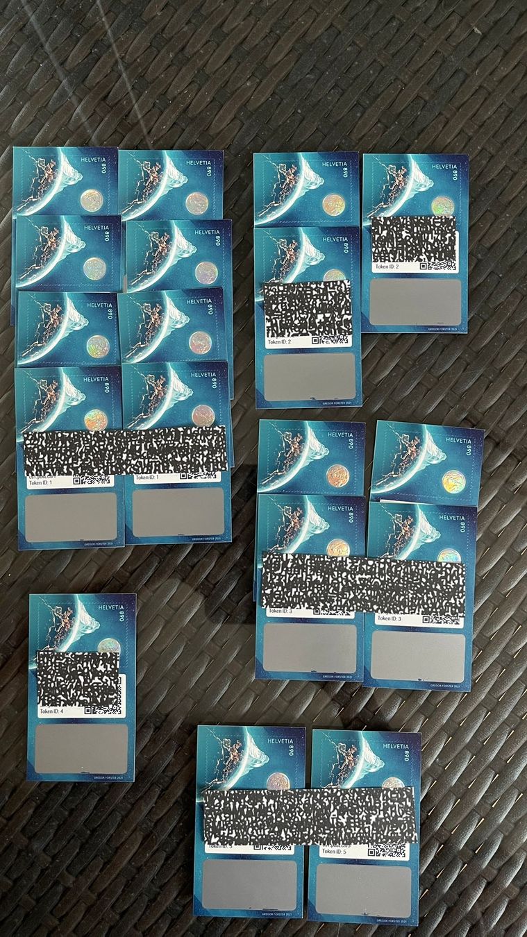 Tutti i francobolli: Swiss Crypto Stamps V1.0. Diverse ID – Nuovo (secondo la descrizione) da Effretikon venduto da ale_lxm7