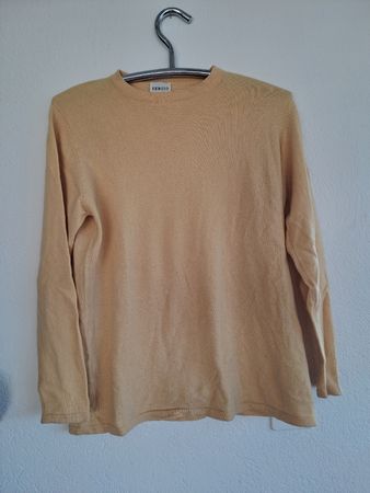 100% Cashmere Pullover in warmem Gelb von Sergio (Vintage)