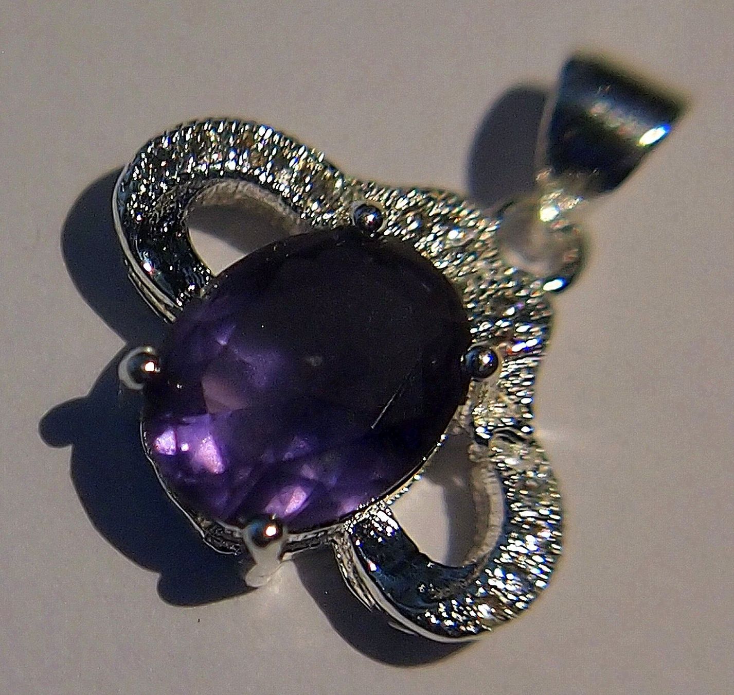 Pietre preziose: 18,55 CTS AMETHYST CRYSTAL ANHÄNGER – Nuovo e nell'imballaggio originale da Reinach BL venduto da Marblue 3